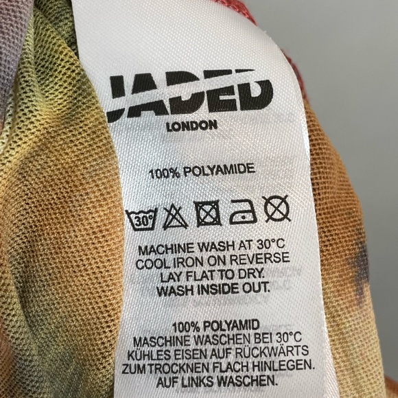 Jaded London Allele Lace Up Top Butterfly Mesh Corset Y2K Ruffle Frill Size 4 - Picture 7 of 17